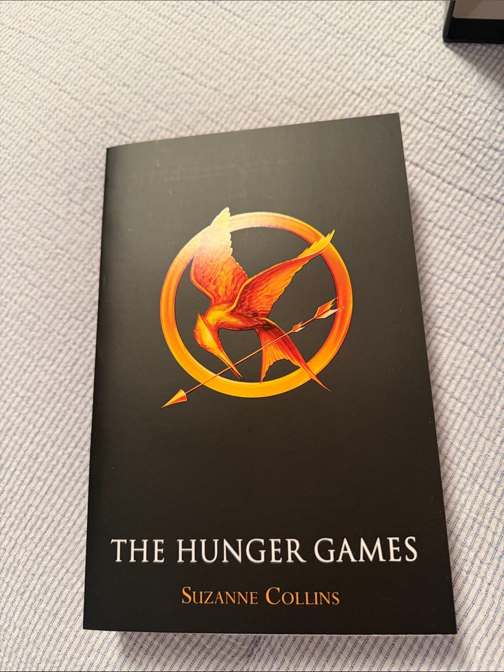 Scholastic The Hunger Games Trilogy Box Set - Black with Gold Red Blue Emblems - Picture 5 of 7